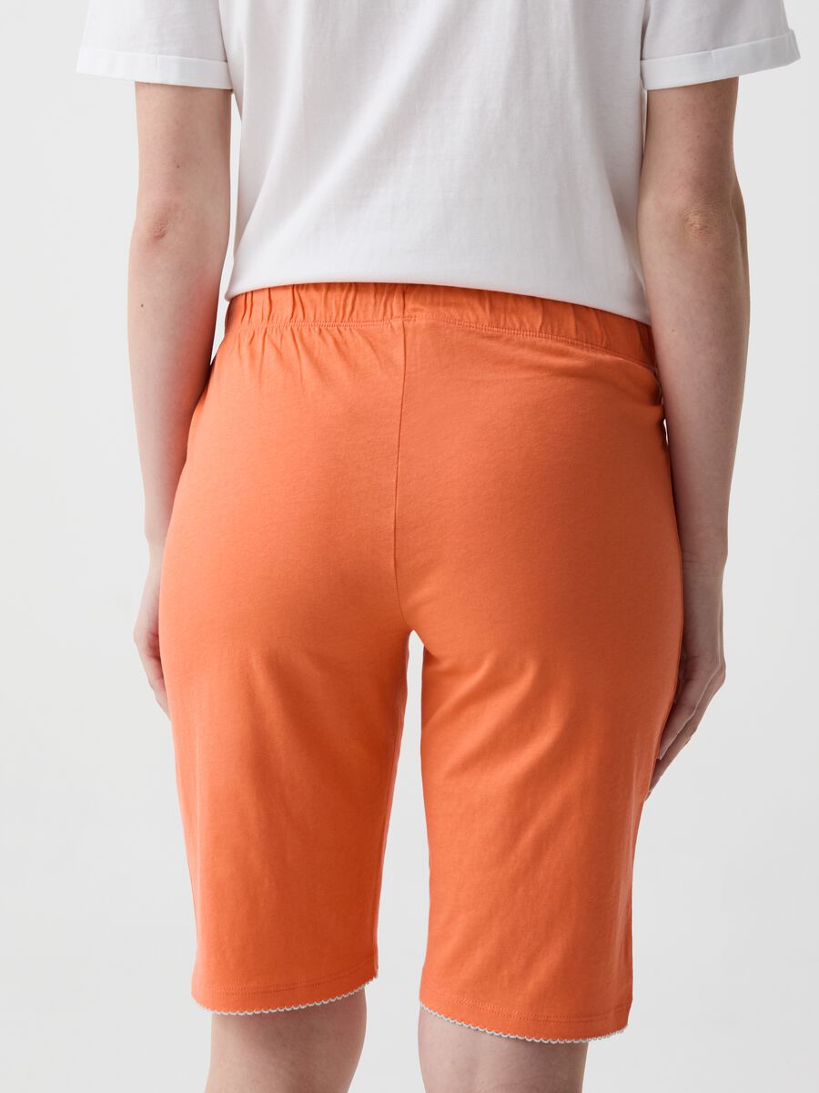 Pantalone pigiama corto con coulisse_2