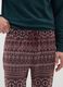 Multicolour regular fit pyjama trousers with geometric pattern_3