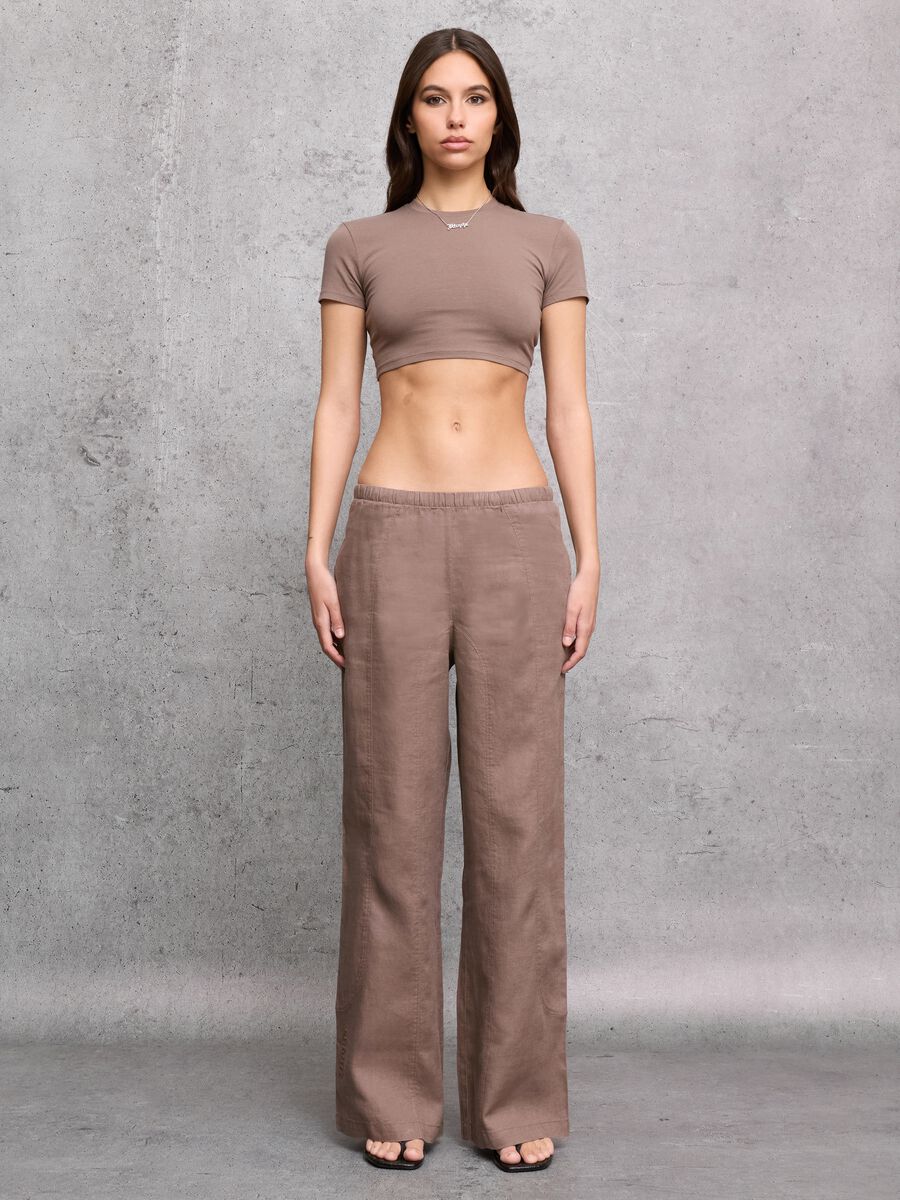 Crop T-shirt Mocha_4