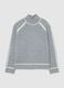 Grey High Neck Regular Fit Jumper_4