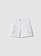 Shorts cargo bianchi in cotone elasticizzato da bambina_3