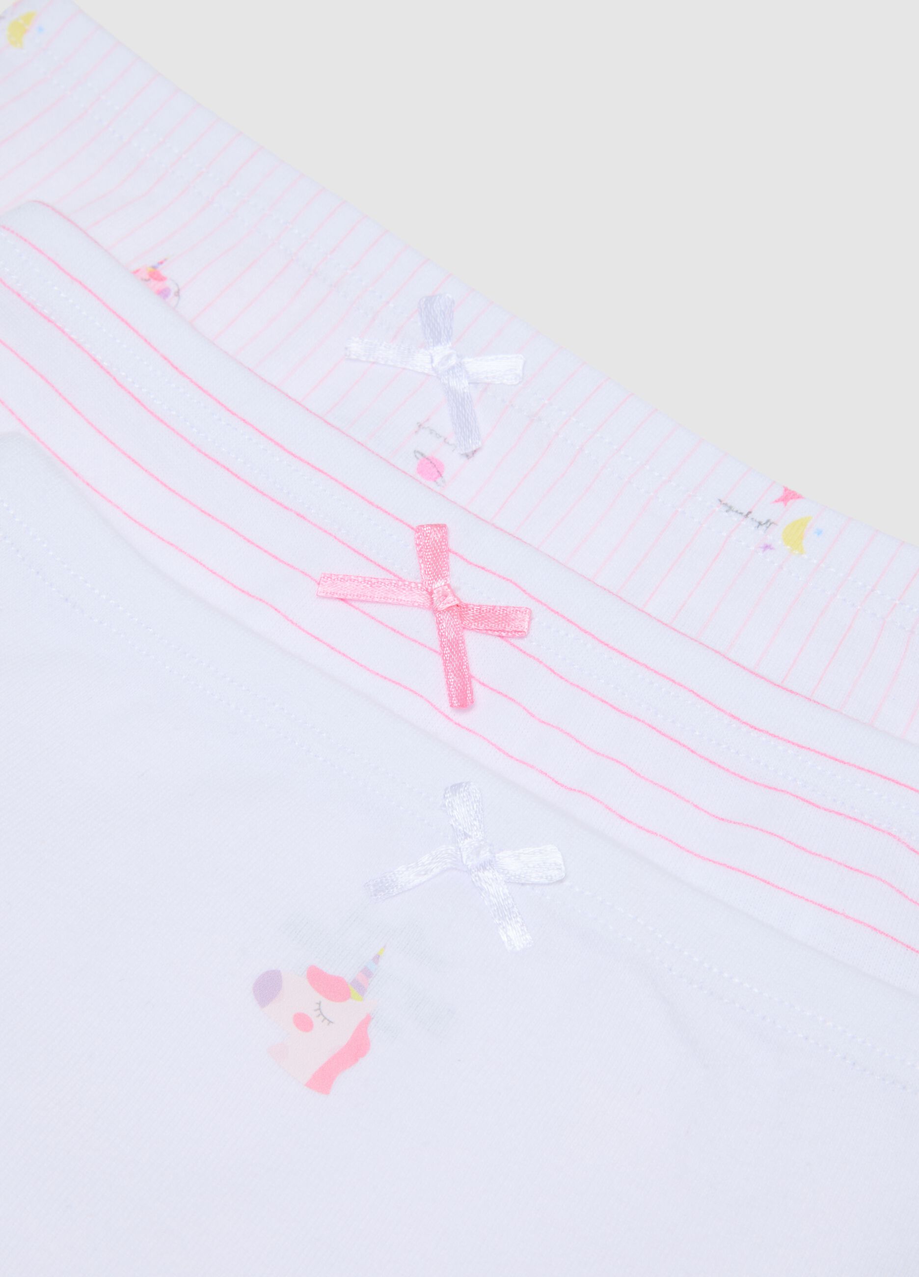 Girls' cotton white tripack briefs in regular fit