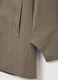 Brown cotton blend jacket with regular fit_5