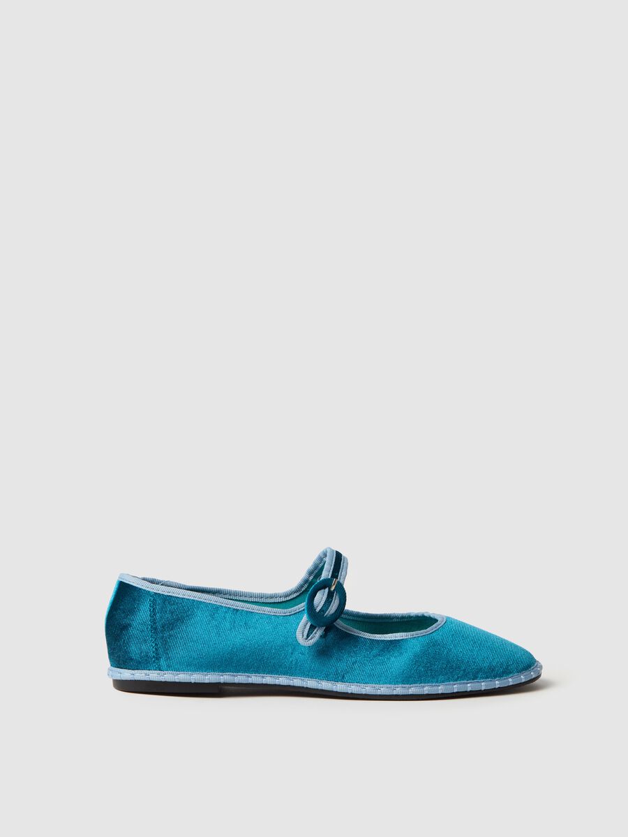 Ballerina flats with strap_0