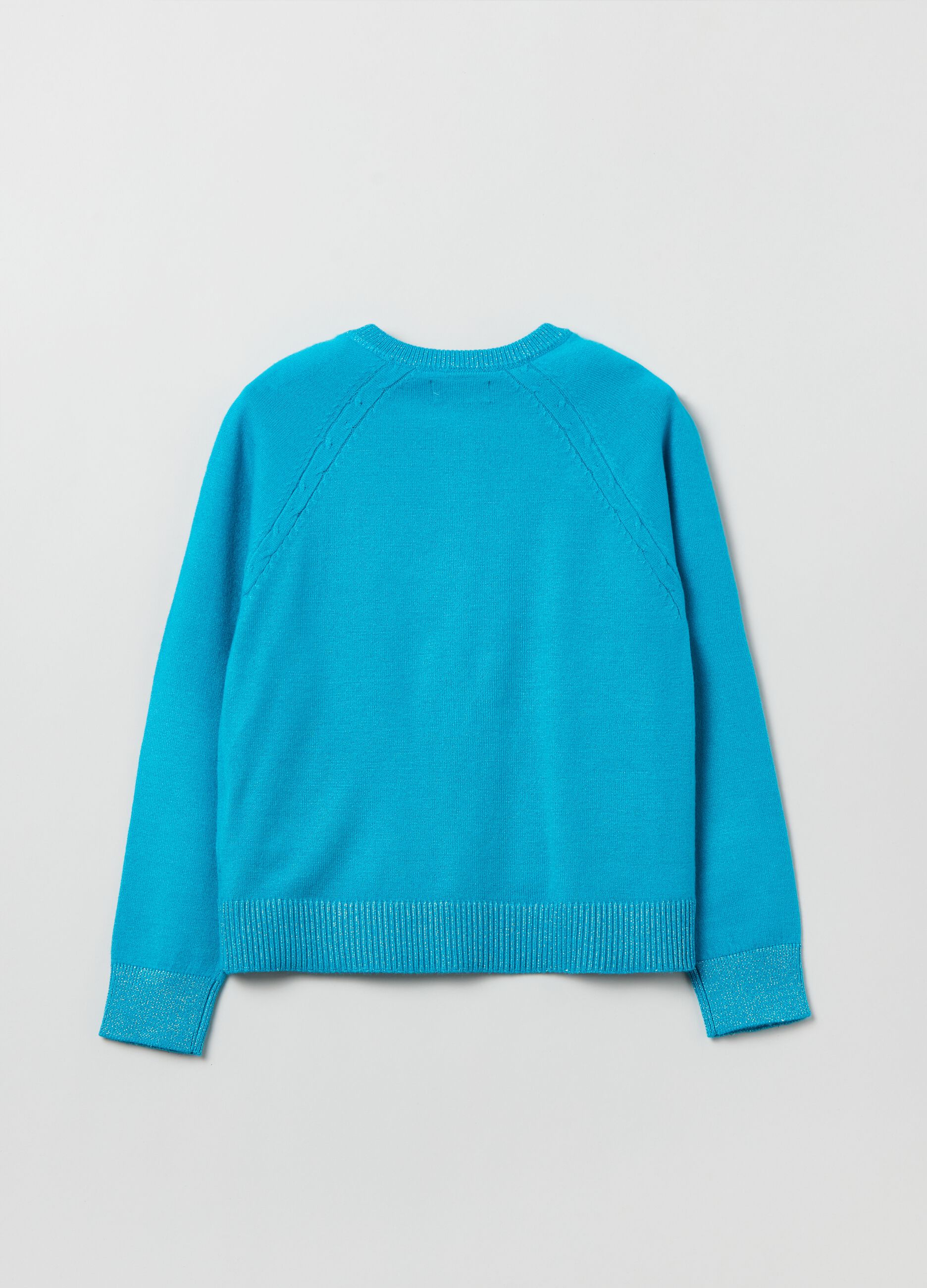 Cardigan girocollo con lurex_1