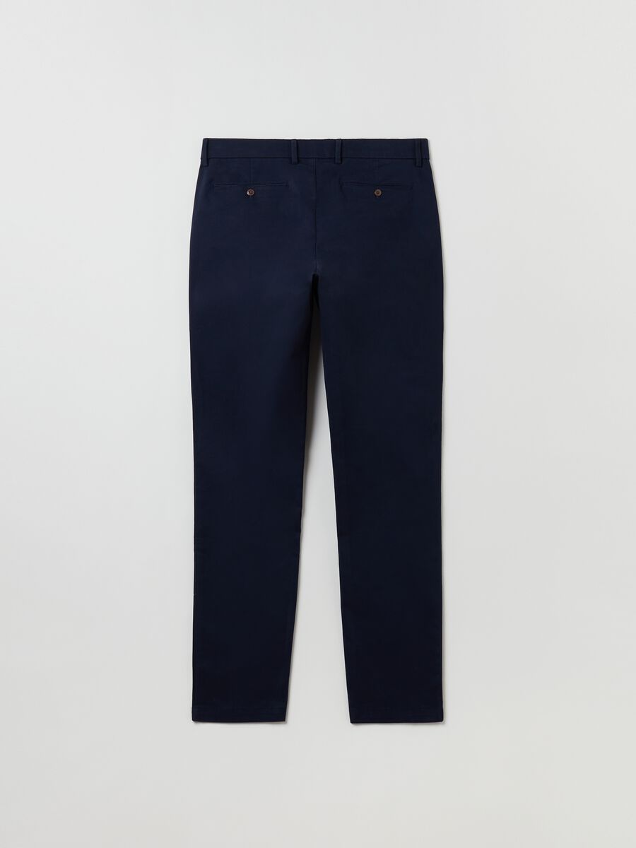 Skinny-fit chino trousers in stretch cotton_2