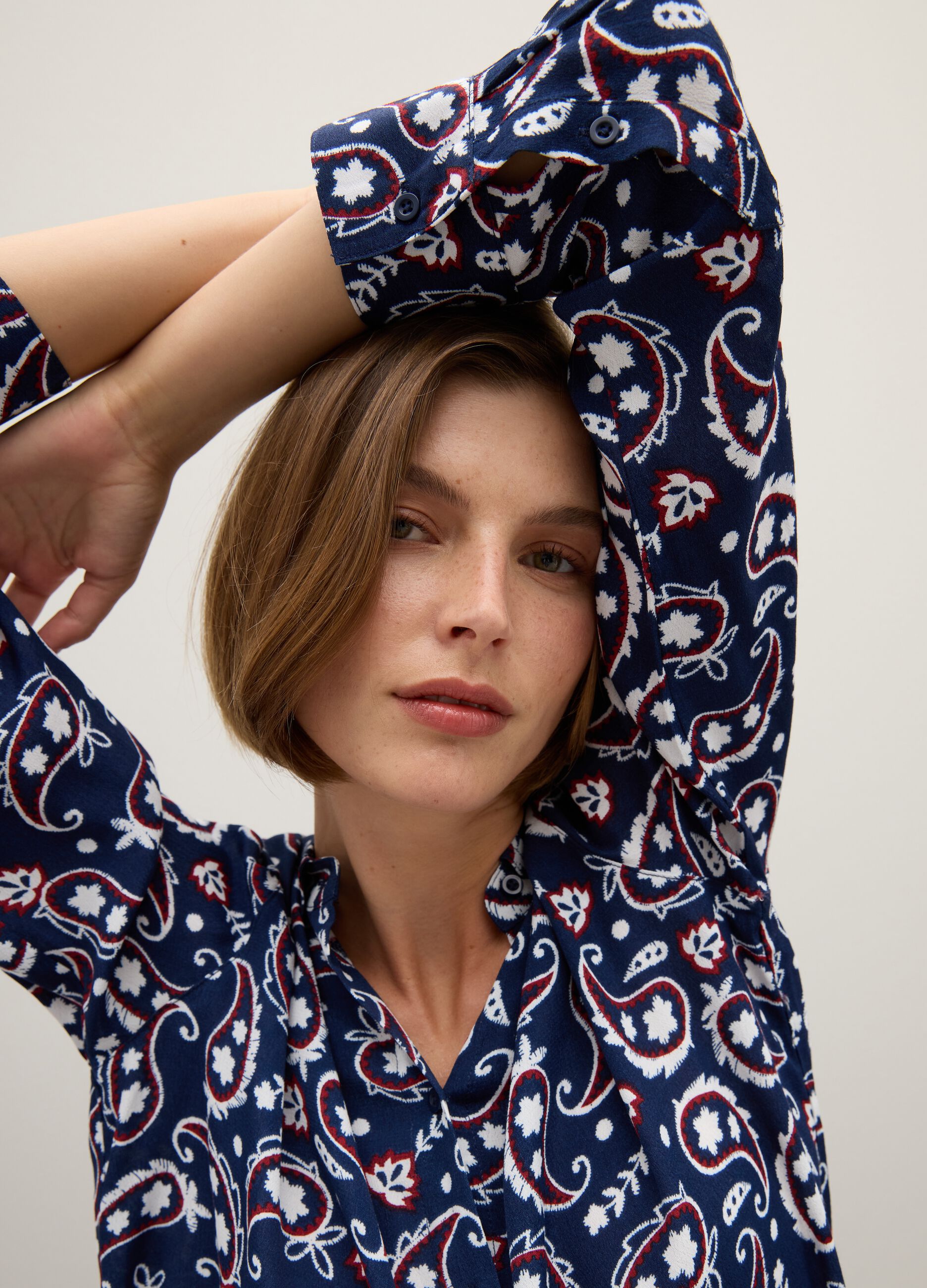 Multicolour Pattern Regular Fit Shirt