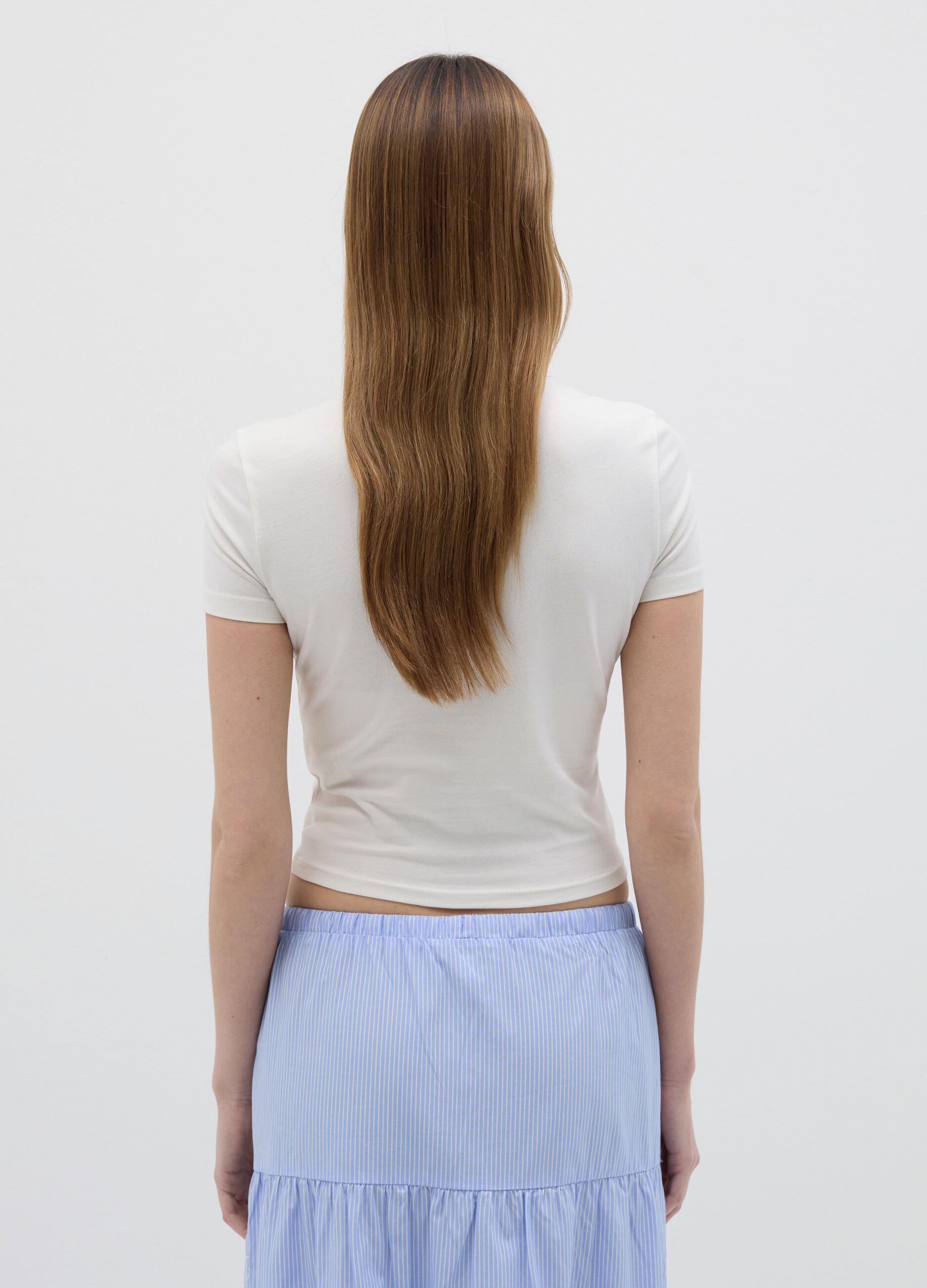 Short-sleeved T-shirt with "Dolce Vita" print