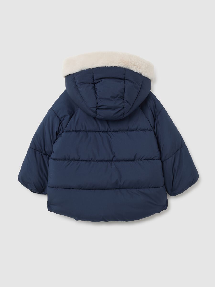 Giacca da bambina in blu regular fit con cappuccio_1