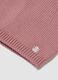 Pink pure organic cotton knitted hat for baby girl_1