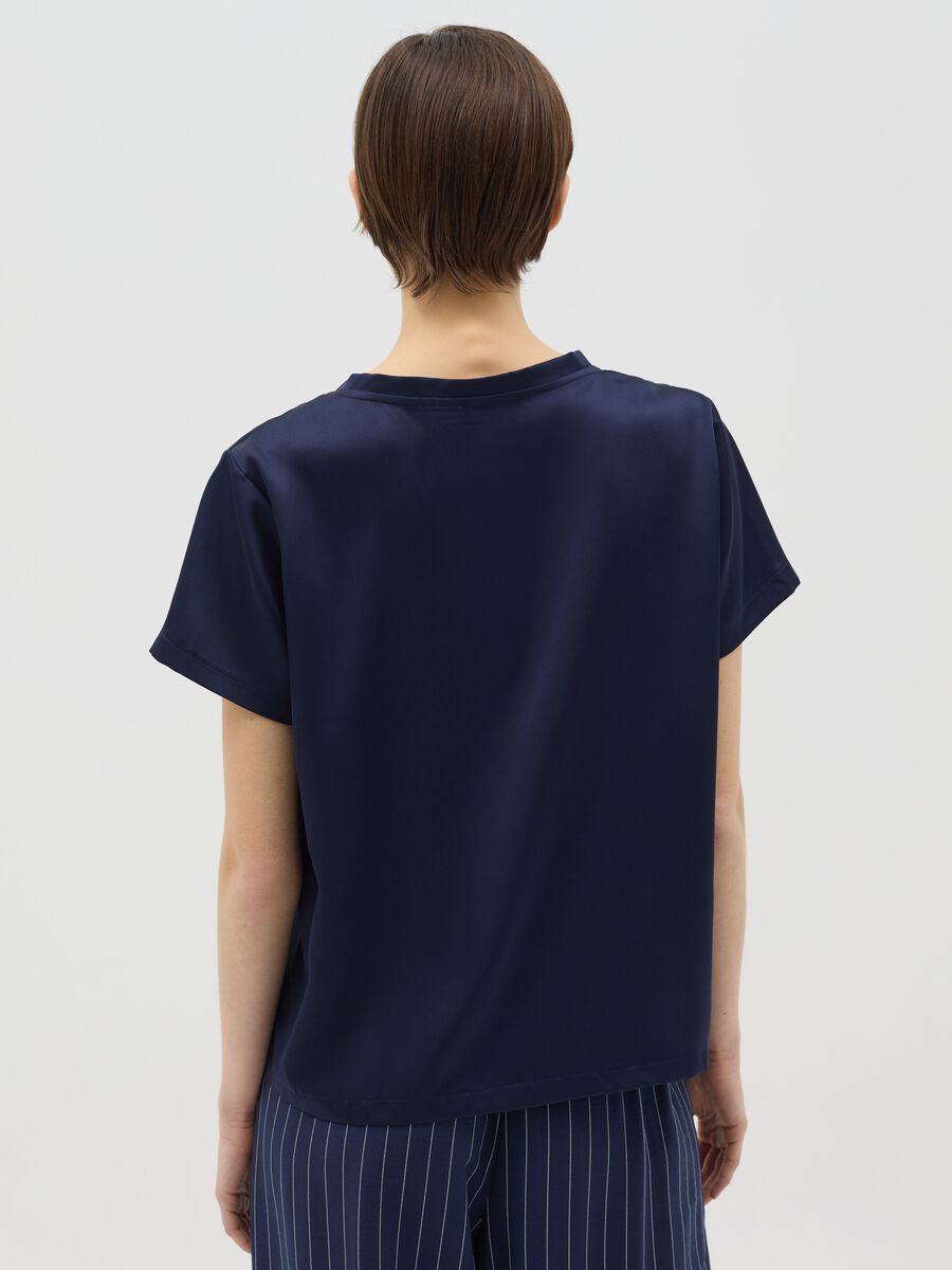 Blue satin T-shirt_2