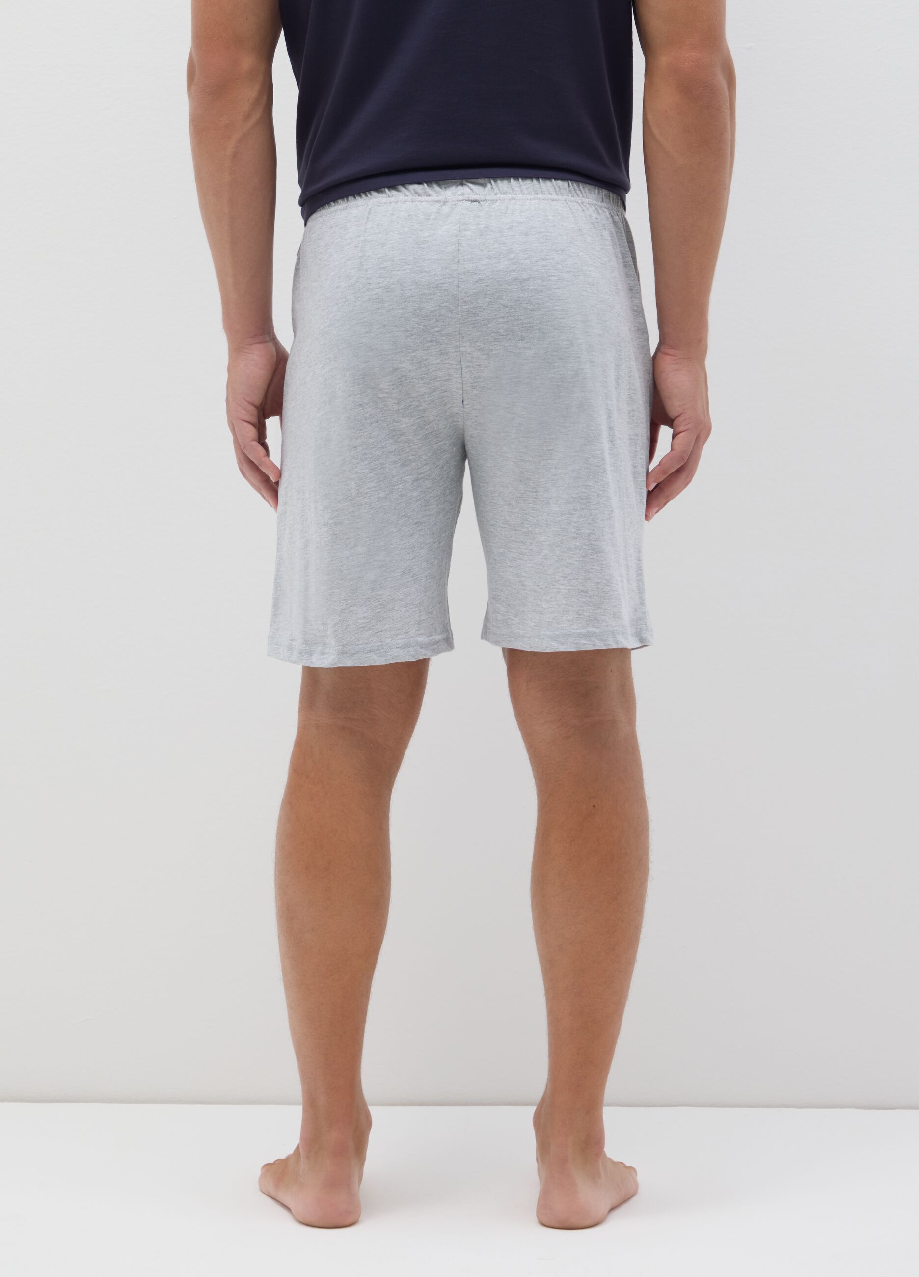 Multicolour regular fit cotton blend pyjamas
