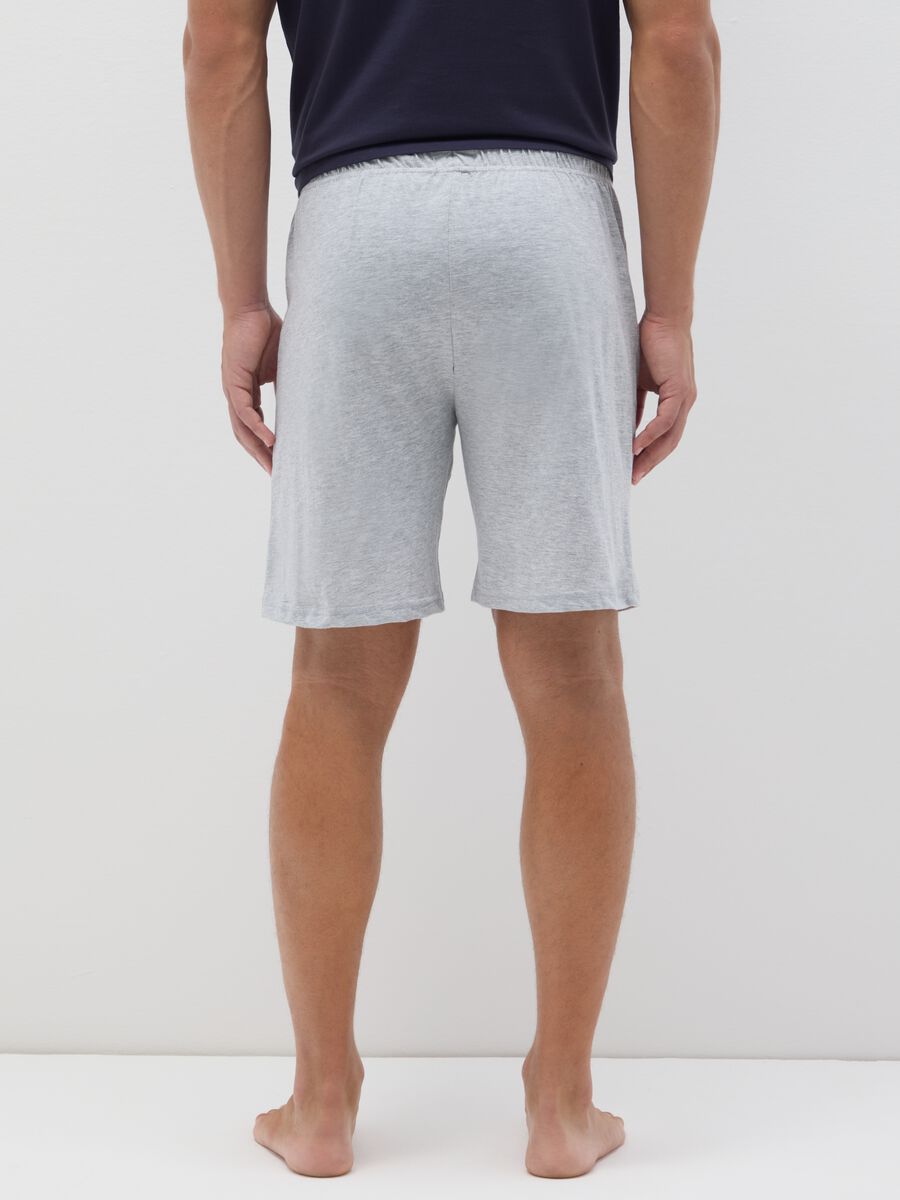 Multicolour regular fit cotton blend pyjamas_2