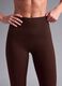 Brown high-waisted stretch leggings_1