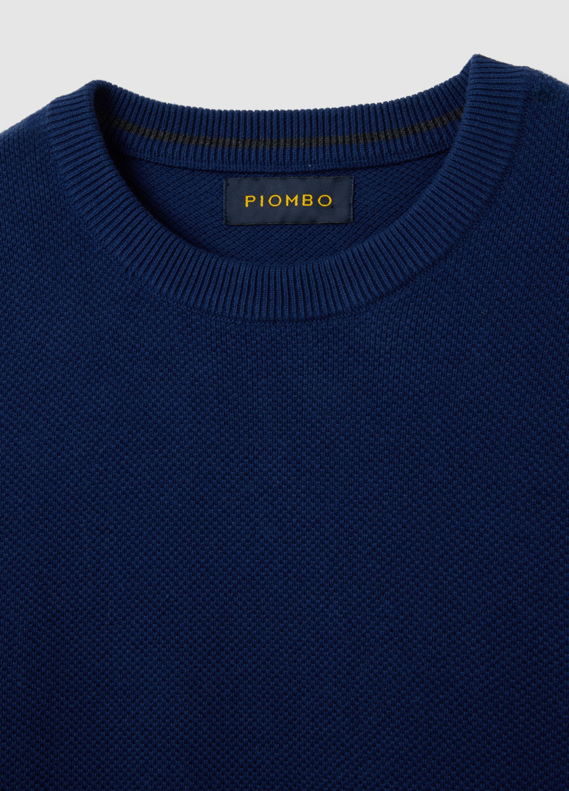 Blue Cotton Sweater