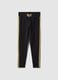 Black stretch cotton leggings by Everlast_4