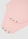 Pink cotton bodysuit with long sleeves_2