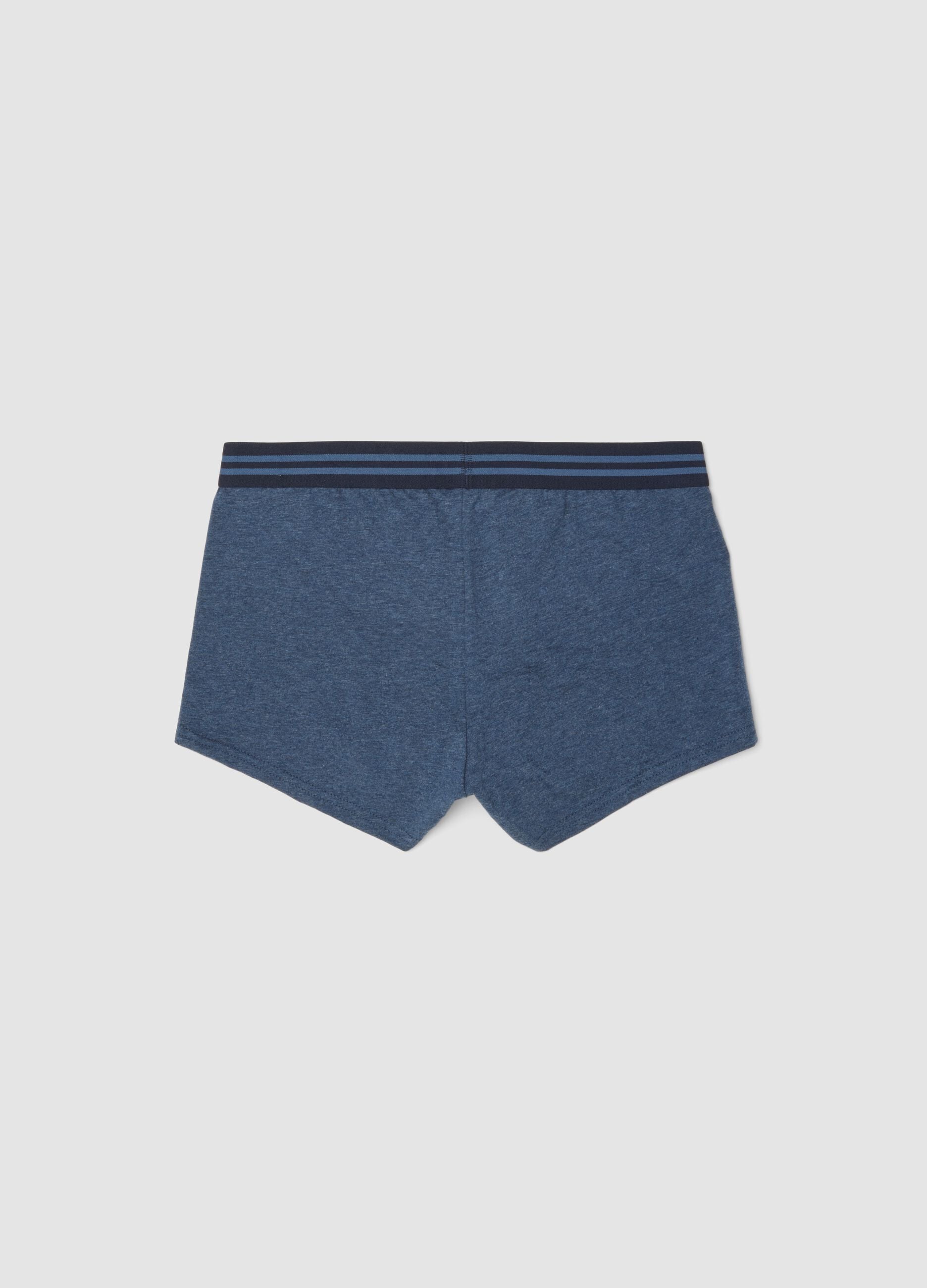 Multicolour 3-pack organic stretch cotton jersey boxer shorts