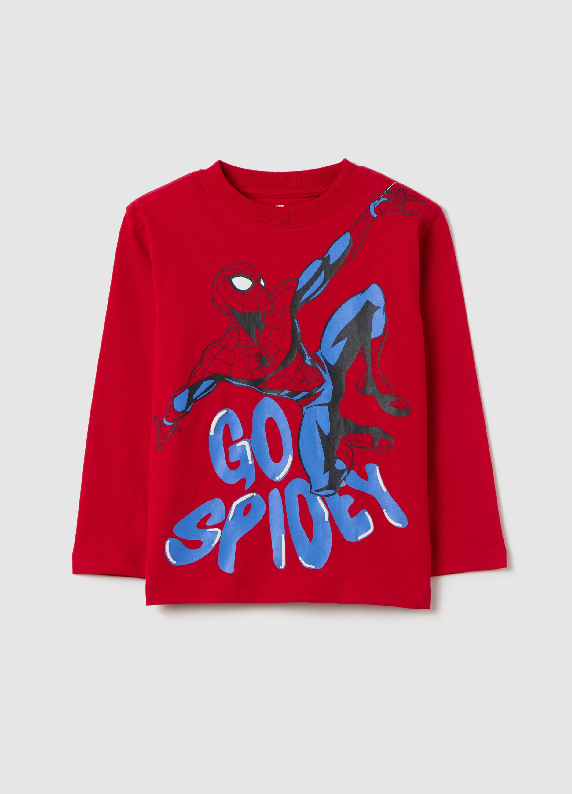 Long-sleeved T-shirt with Spidey print