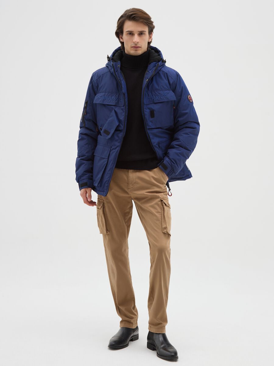 Heavy Blue Hooded Jacket_1