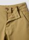 Shorts chino beige in cotone elasticizzato_2