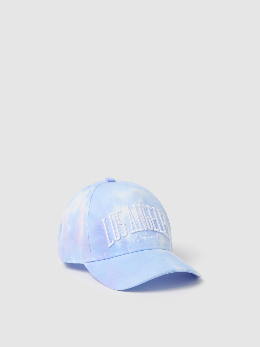 Sky Blue Pure Cotton Cap Los Angeles_0
