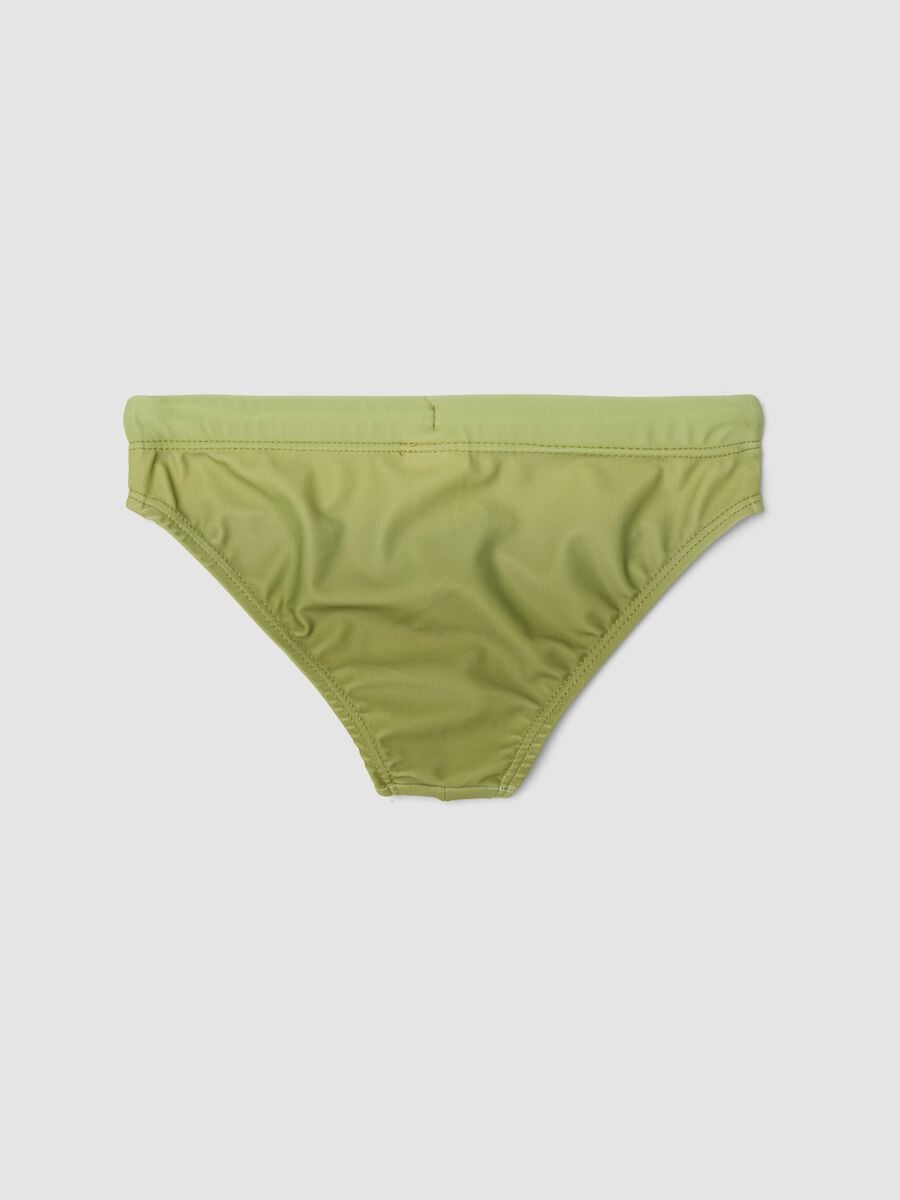 Green stretch swim briefs_1