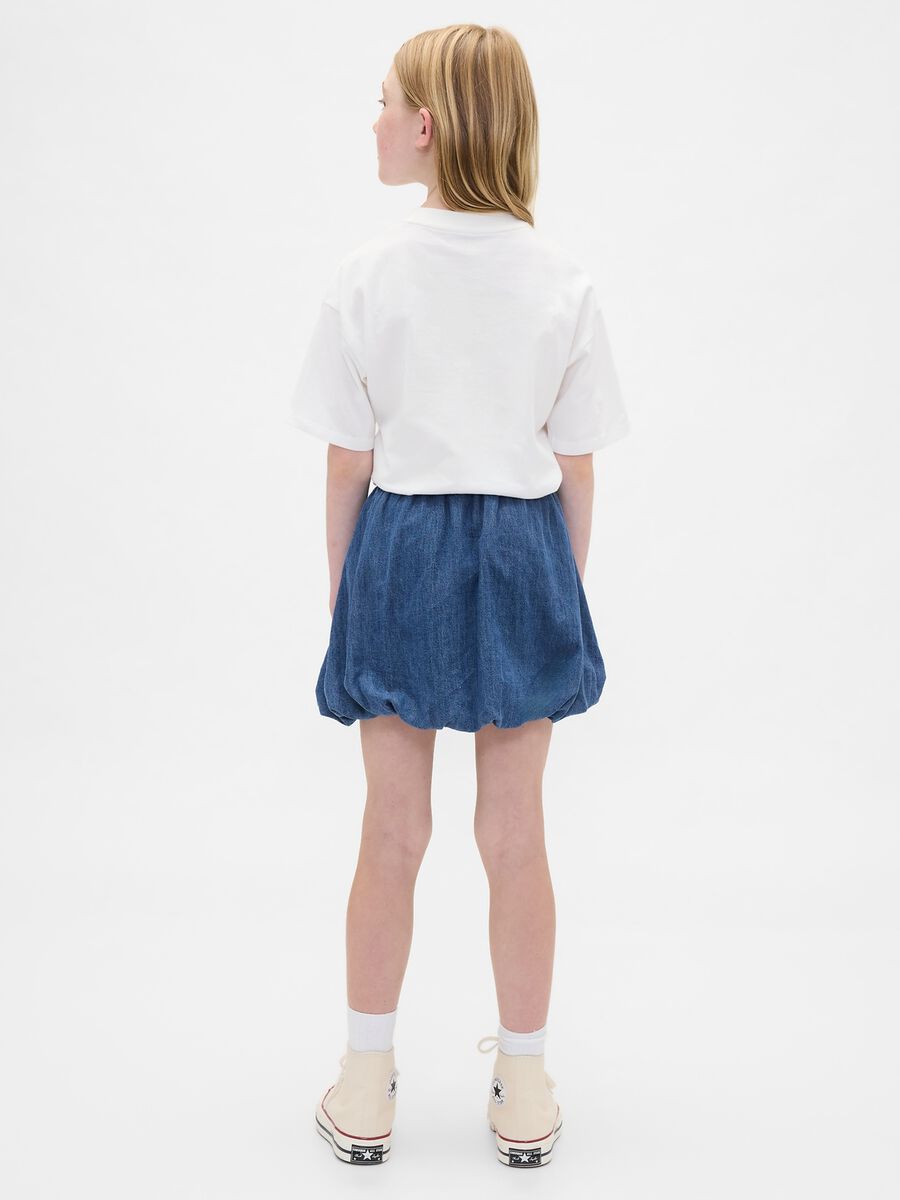 Gonna denim corta per bambina_1