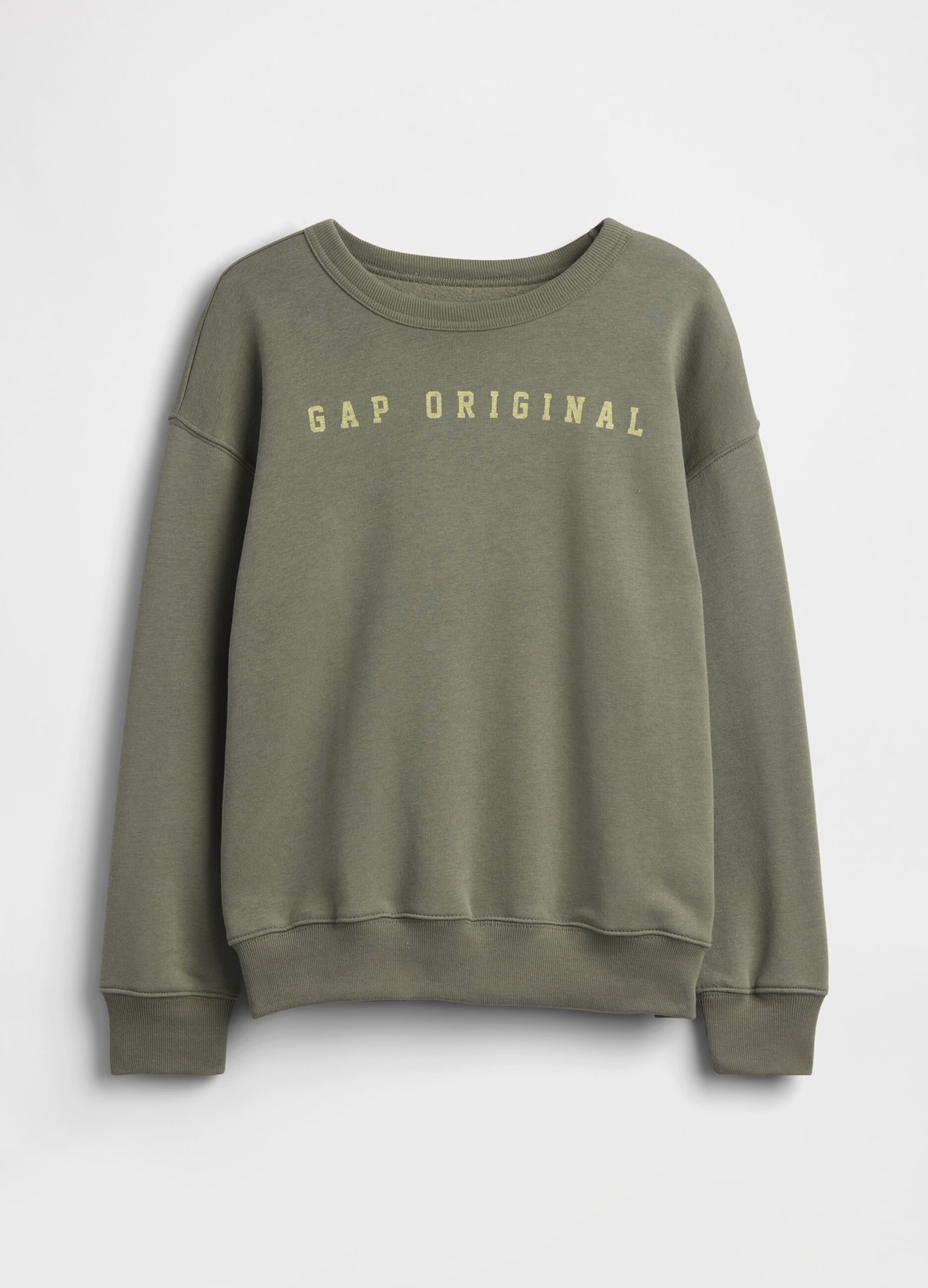 Cotton-blend crew-neck sweatshirt