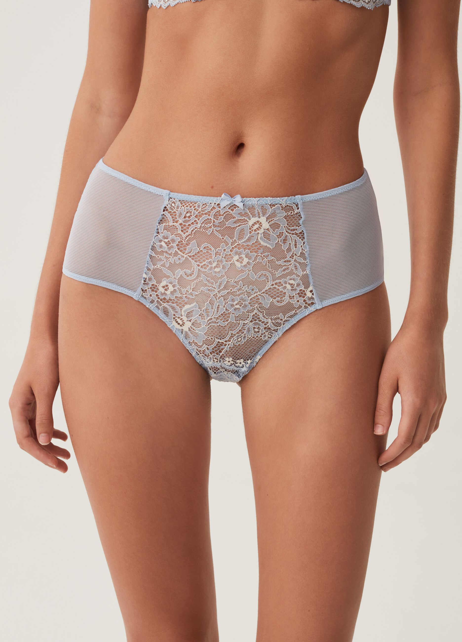 Slip a vita alta con pizzo floreale_1
