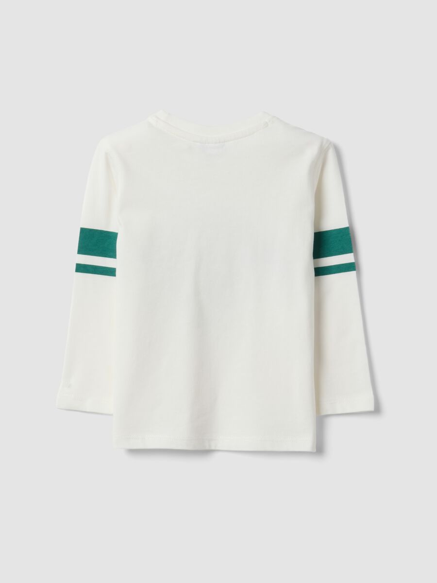 White organic cotton crew-neck T-shirt for boys_1