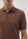 Brown pure cotton polo regular fit_3