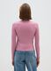 Pink pullover with round neckline_2