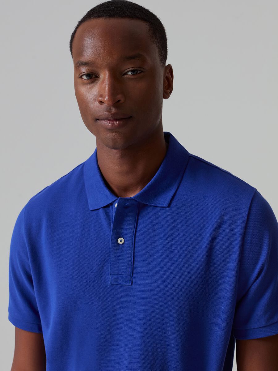 Supima cotton piquet polo shirt_1