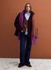 Purple wool-blend scarf with fringes_1