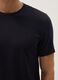 Slim fit blue stretch cotton T-shirt_3