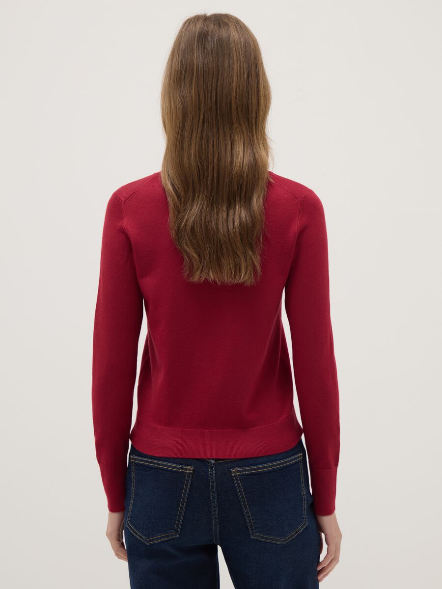 Red Crew-Neck Jumper Regular Fit_2