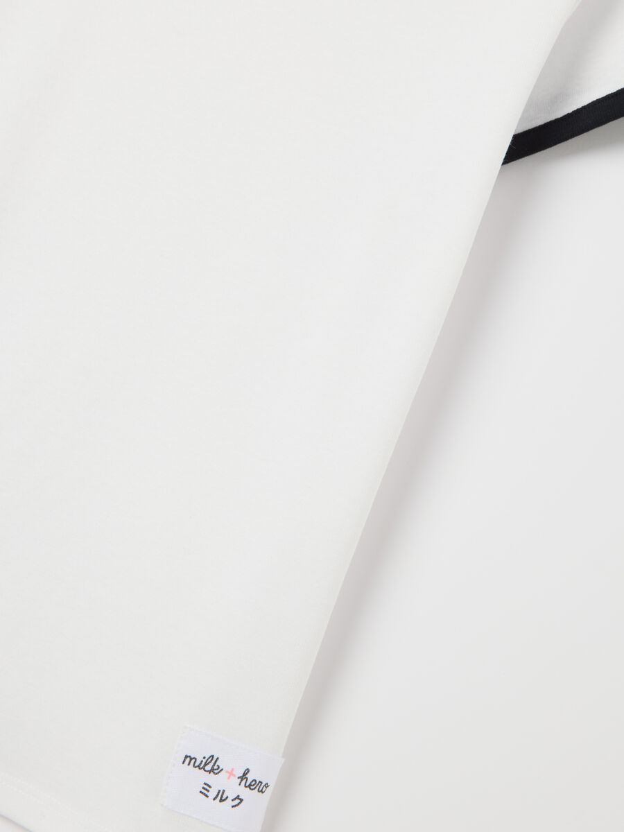 White slim-fit T-shirt in cotton_5