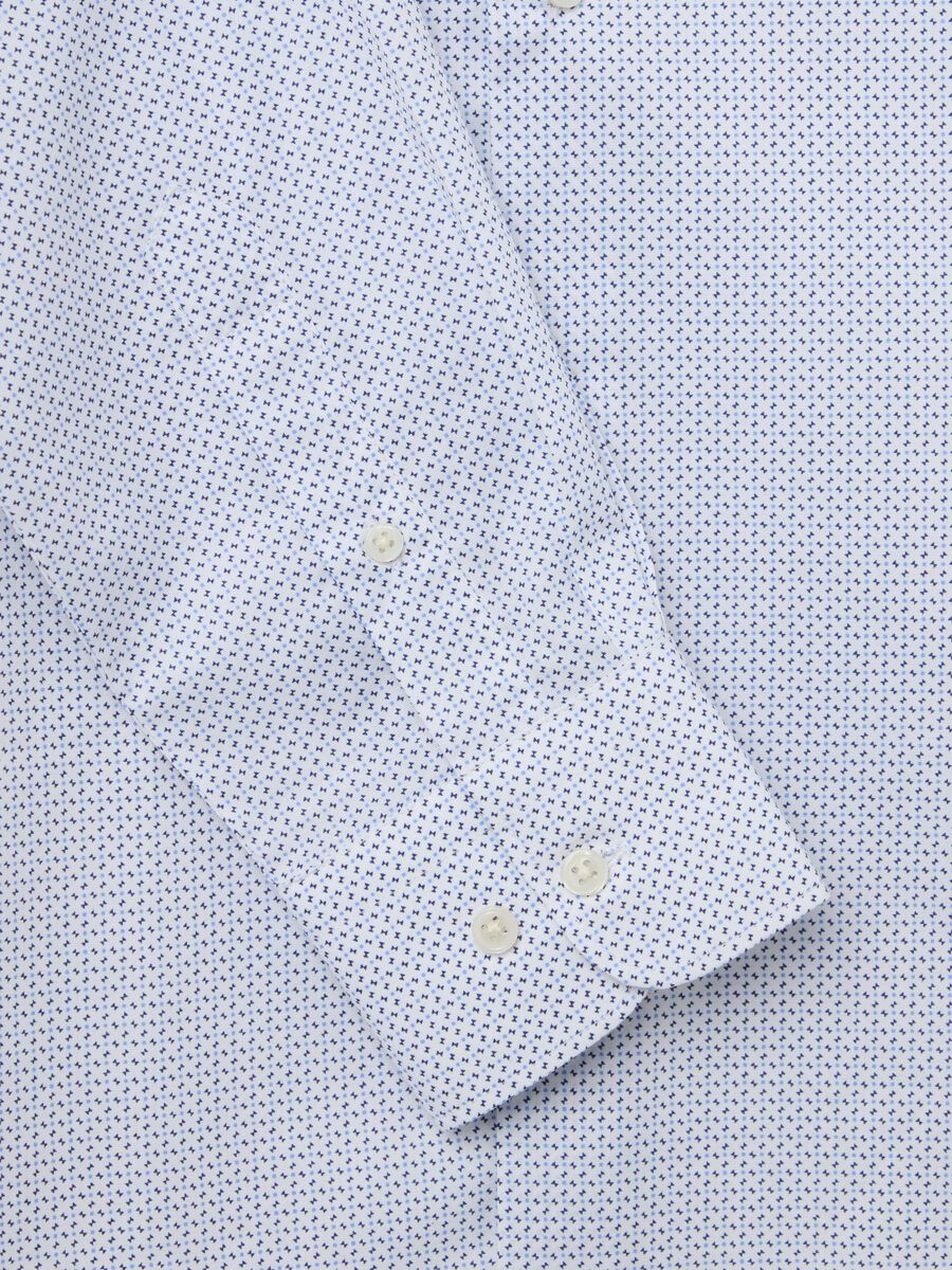 Slim-fit shirt with micro pattern_5
