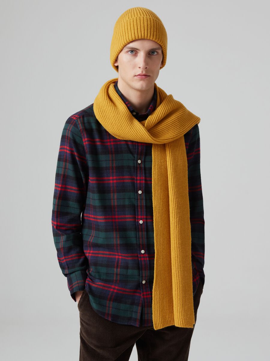 Flannel shirt with check pattern_1