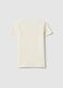 Yellow pure cotton regular fit t-shirt with print for girls_1