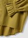 Green short-sleeved pure cotton shirt_6