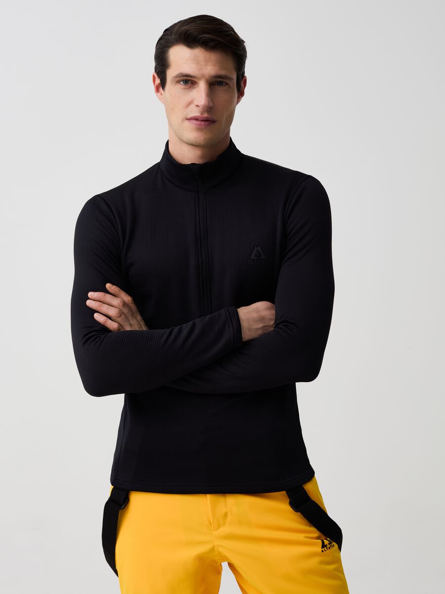 Pile half-zip trama waffle Altavia by Deborah Compagnoni_0