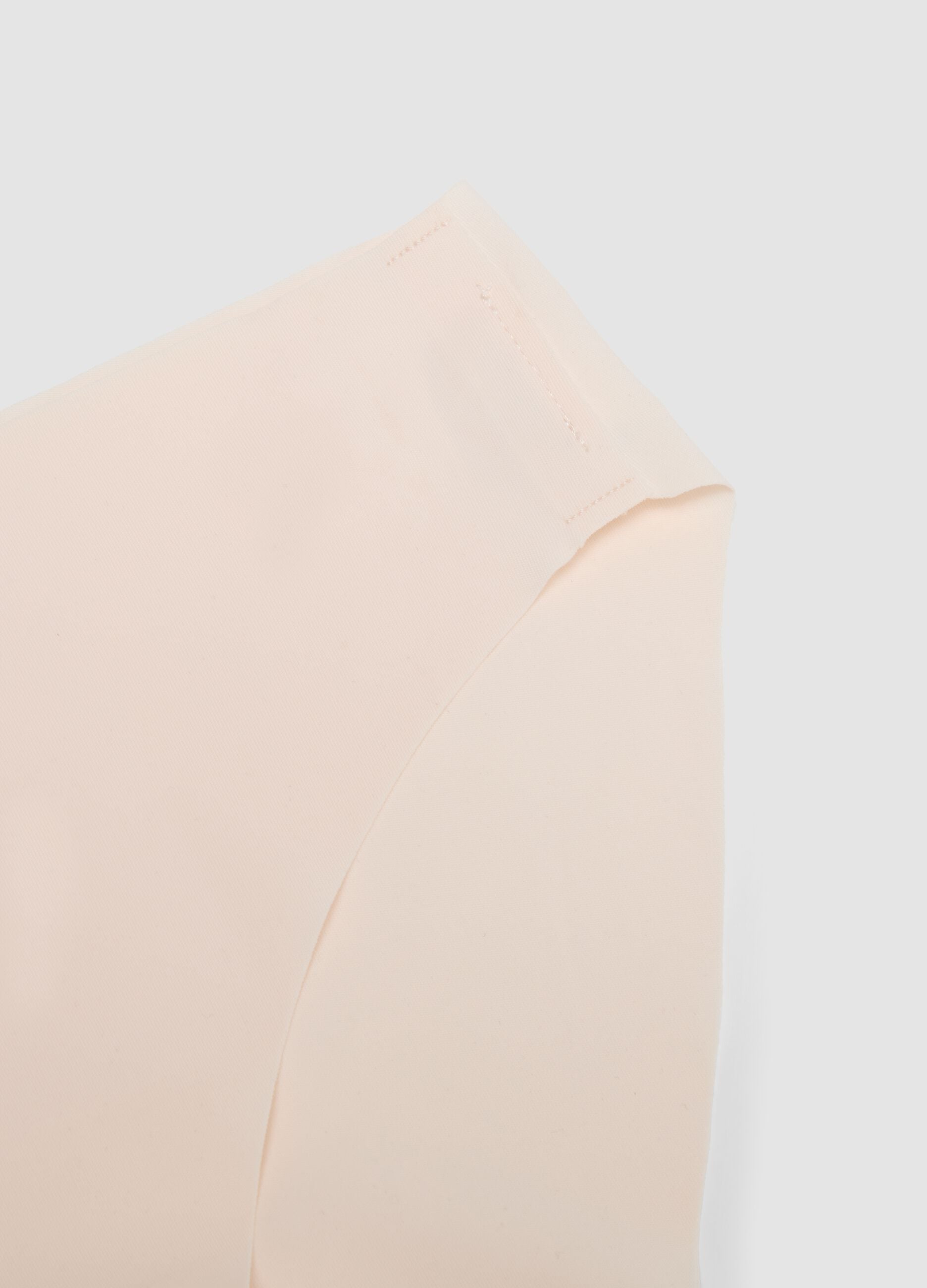 Pink stretch-fabric briefs with regular waist