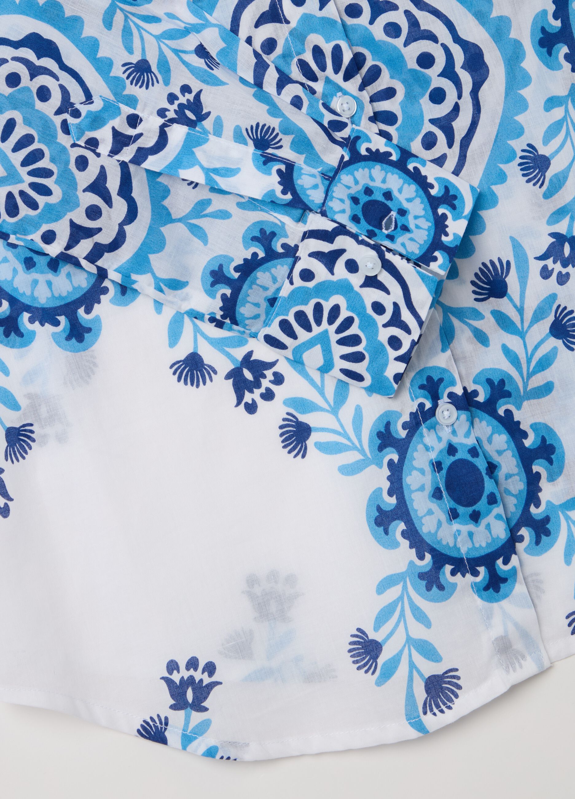 Short Sleeve Floral Print Shirt