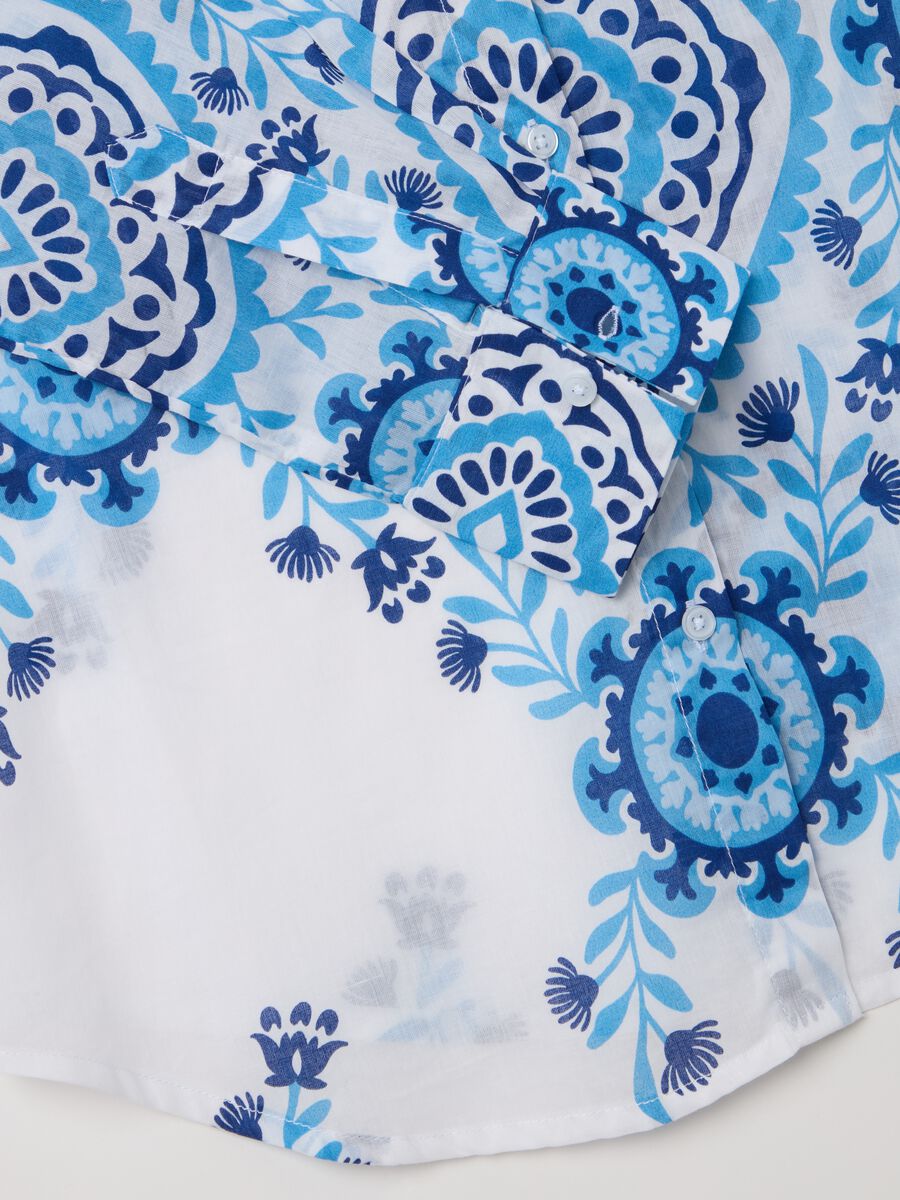 Short Sleeve Floral Print Shirt_5