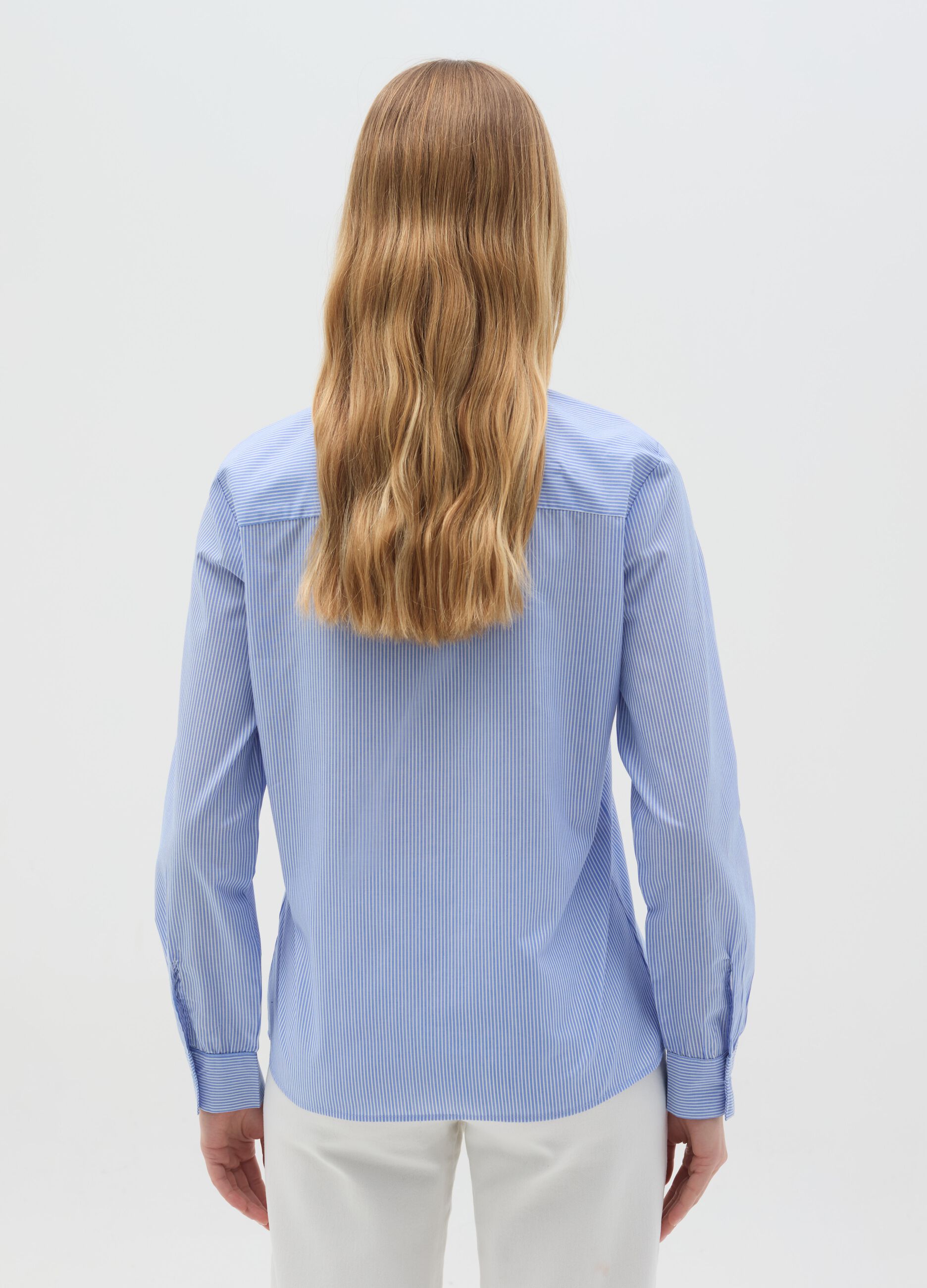 Shirt with striped pattern