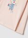 Pink pure cotton t-shirt for girls regular fit with print_3