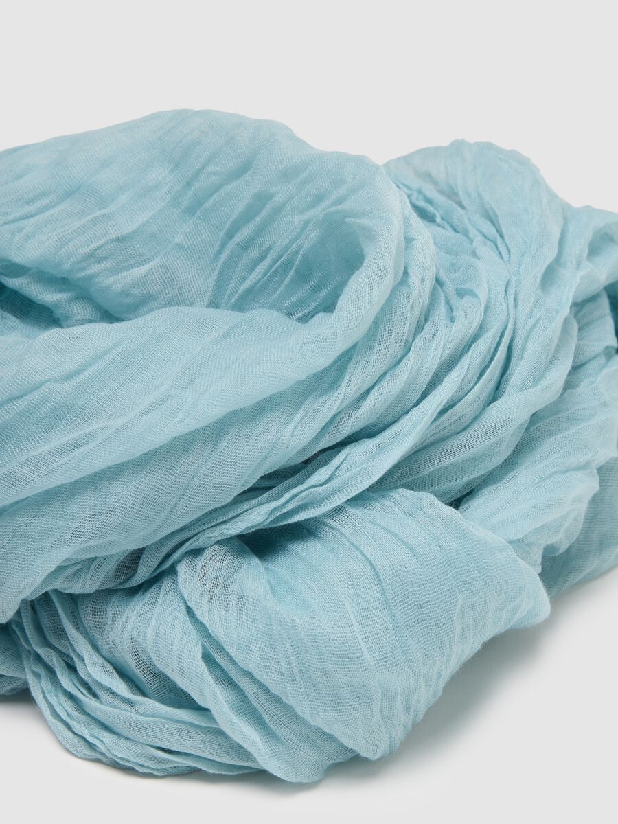 Light Blue Regular Fit Scarf_1