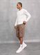 100% Linen Shorts Mocha_5